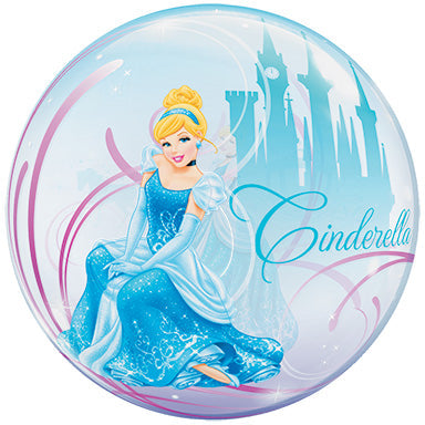 22in CINDERELLA'S Royal Debut - Vinyl BUBBLE Balloon (PKG)