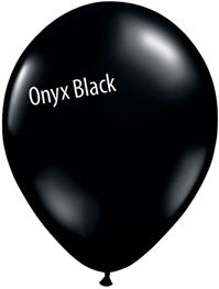 11in ONYX BLACK Qualatex Plain (100ct)