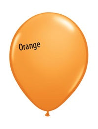 9in ORANGE Qualatex Plain (100ct)