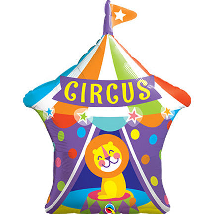 Big Top CIRCUS Lion - 36in Shape Foil Balloon - Packaged