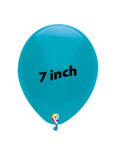 7in TURQUOISE Funsational Latex Balloons (50ct)