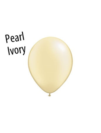 5in PEARL IVORY Qualatex (100ct)