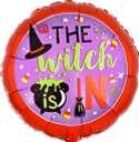 The WITCH is IN  - Standard HX - Round Foil Balloon - Pack of 10