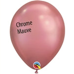 11in CHROME MAUVE Qualatex Plain (100ct)