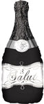 36in Bubbly WINE Bottle - Black - Pack of 5