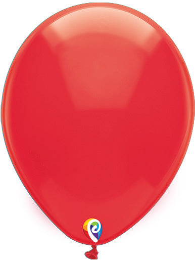 12in CRYSTAL RED Funsational Latex Balloons 50ct