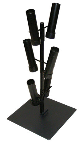 Air Filled Cylinder Rack - Flat Base BLACK