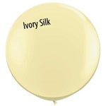 3ft IVORY SILK Qualatex Plain (2ct)