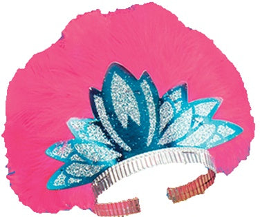 Feathered Glitter Foil TIARAS - Assorted Colors & Designs