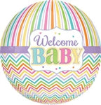 Welcome BABY Brights - Orbz - Foil Balloon (PKG)