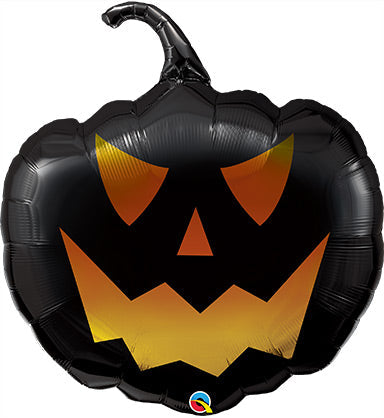 35in BLACK JACK - Pumpkin Shape Foil Balloon (PKG)