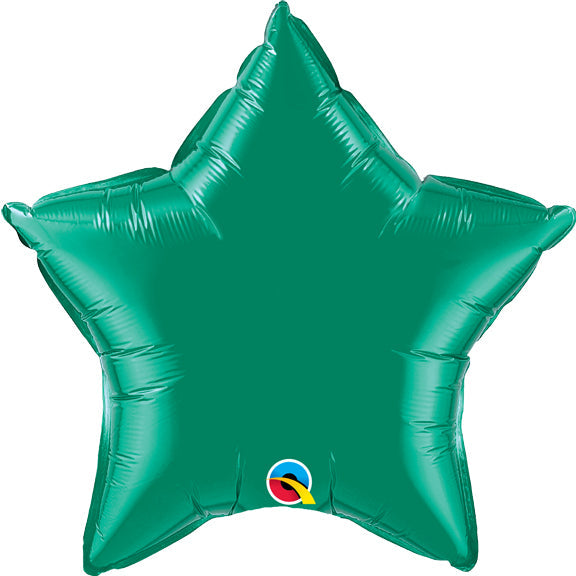 20in EMERALD Star - Pack of 10 - Qualatex Foil