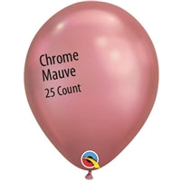 11in CHROME MAUVE Qualatex Plain (25ct)