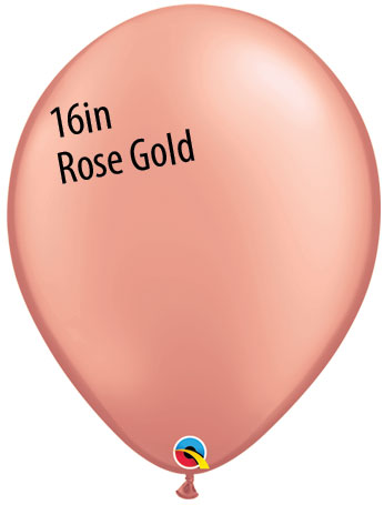 16in ROSE GOLD Qualatex Plain (50ct)