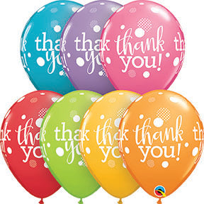 11in THANK YOU Dots Upon Dots Festive Assortment (50ct)