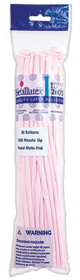 260b Pastel Matte PINK - Nozzle Up Betallatex/Sempertex (50ct)