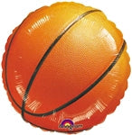 18in Championship BASKETBALL- Foil Balloon - Pack of 10 -