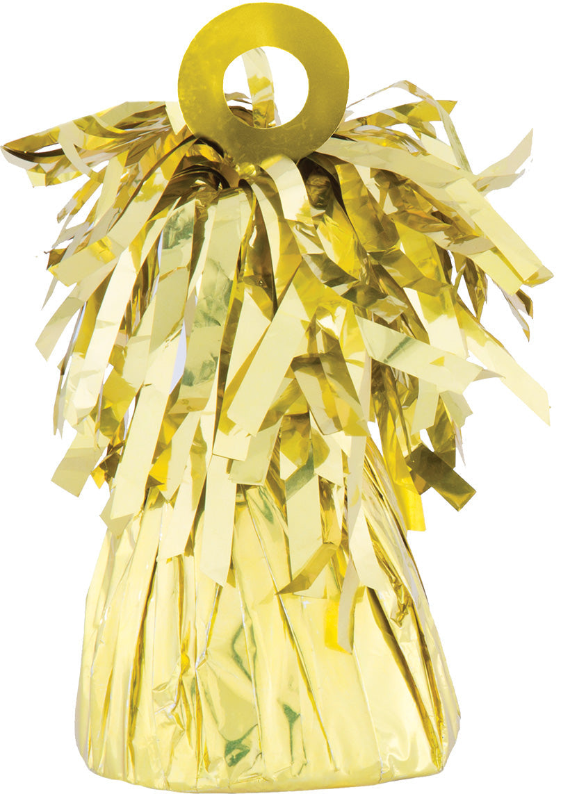 YELLOW Foil Balloon Weights - 150 grams (Box of 12)