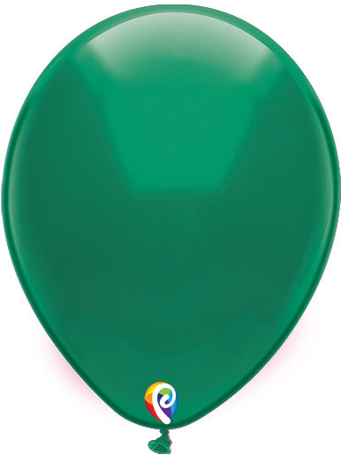 12in CRYSTAL GREEN Funsational Latex Balloons 50ct