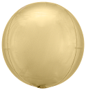 WHITE GOLD ORBZ  - Foil Balloon - Pack of 3