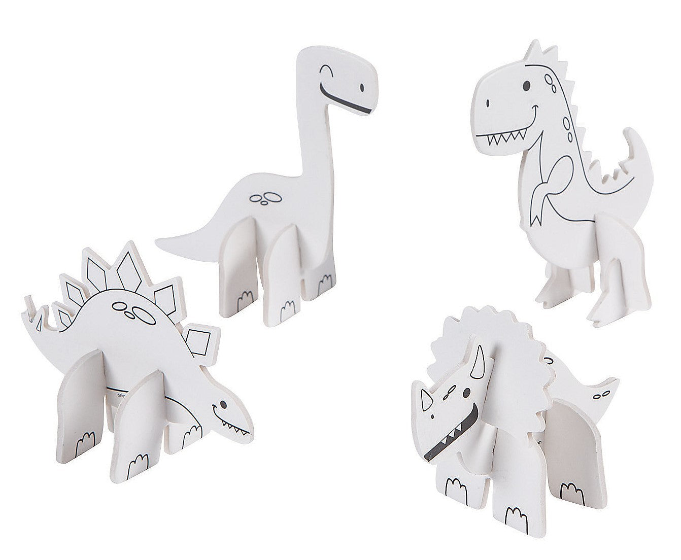 2¾x4¼in Color Your Own DINOSAUR  - Pack of 48