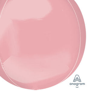 Pastel PINK - Jumbo ORBZ Dimensional Round Foil Balloon (Pkg of 3)