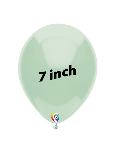 7in MINT GREEN Funsational Latex Balloons (50ct)