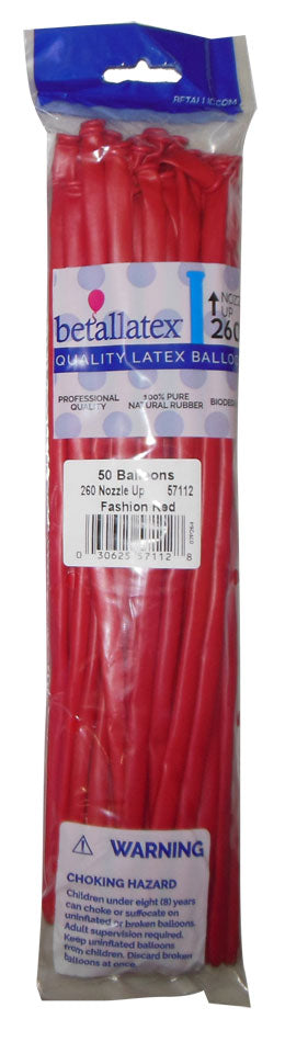 260b Red Nozzle Up Betallatex/Sempertex (50ct)