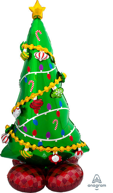 59in AirLoonz Christmas Tree Foil Multi-Balloon (PKG)