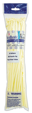 260b Pastel Matte YELLOW - Nozzle Up Betallatex/Sempertex (50ct)