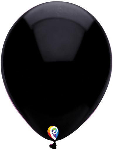 12in PEARL BLACK Funsational Latex Balloons (50ct)