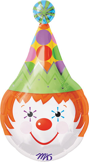 18in JR Shape CLOWN oil Balloon -  Pack of 5