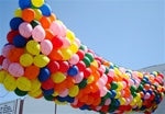 7ft x 20ft Pre-Strung Balloon Net (Holds 250-9in Latex Balloons)