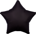 19in BLACK/Onyx LUXE- Star Shaped- Pack of 10 - Foil Balloon