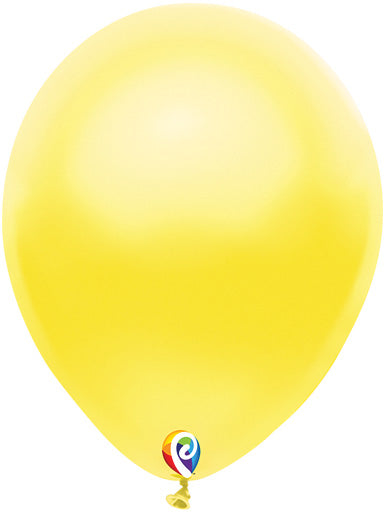 12in PEARL YELLOW Funsational Latex Balloons 50ct