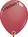 11in CRANBERRY Qualatex Plain (100ct)