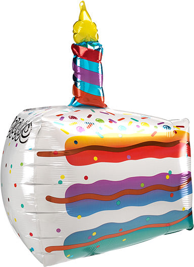 25in Cake SLICE - UltraShape Foil Balloon