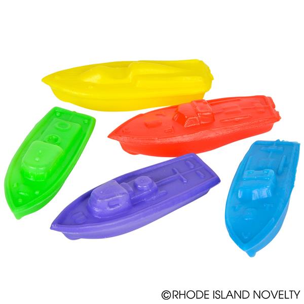 2in Plastic BOATS - Assorted Bright Colors - Bag of 144