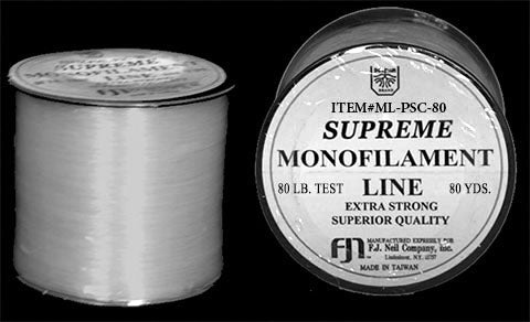 80Lb. Test Clear Monofilament (80 yard Spool)