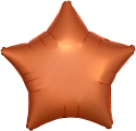 19in ORANGE/Amber LUXE- Star Shaped - IRP - Foil Balloon