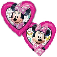 18in MINNIE Happy Helpers - 2 unique sides - Heart Shape Foil Balloon