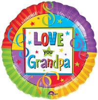 18in Love You Grandpa Foil Balloon