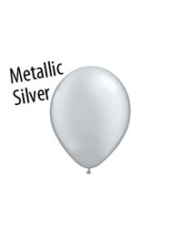 5in SILVER Qualatex Plain (100ct)