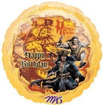 18in Pirates II Happy Birthday - Foil Balloon