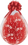 18in I Love You A-Round CLEAR (25ct)