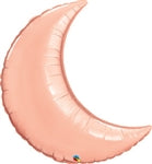 35in ROSE GOLD Crescent MOON  - Foil Balloon - Package of 5