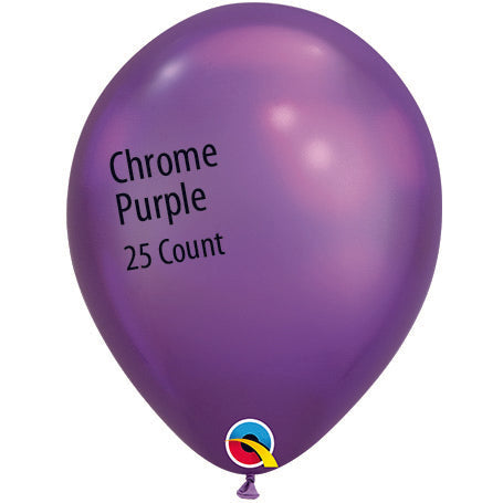 11in CHROME PURPLE Qualatex Plain (25ct)