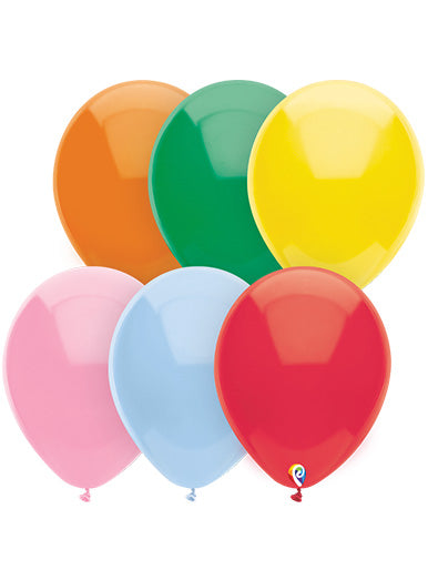 12in STANDARD ASSORTMENT Funsational Latex Balloons 50ct