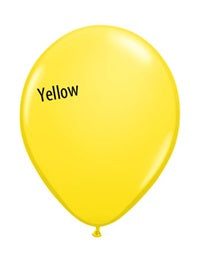 9in YELLOW Qualatex Plain (100ct)