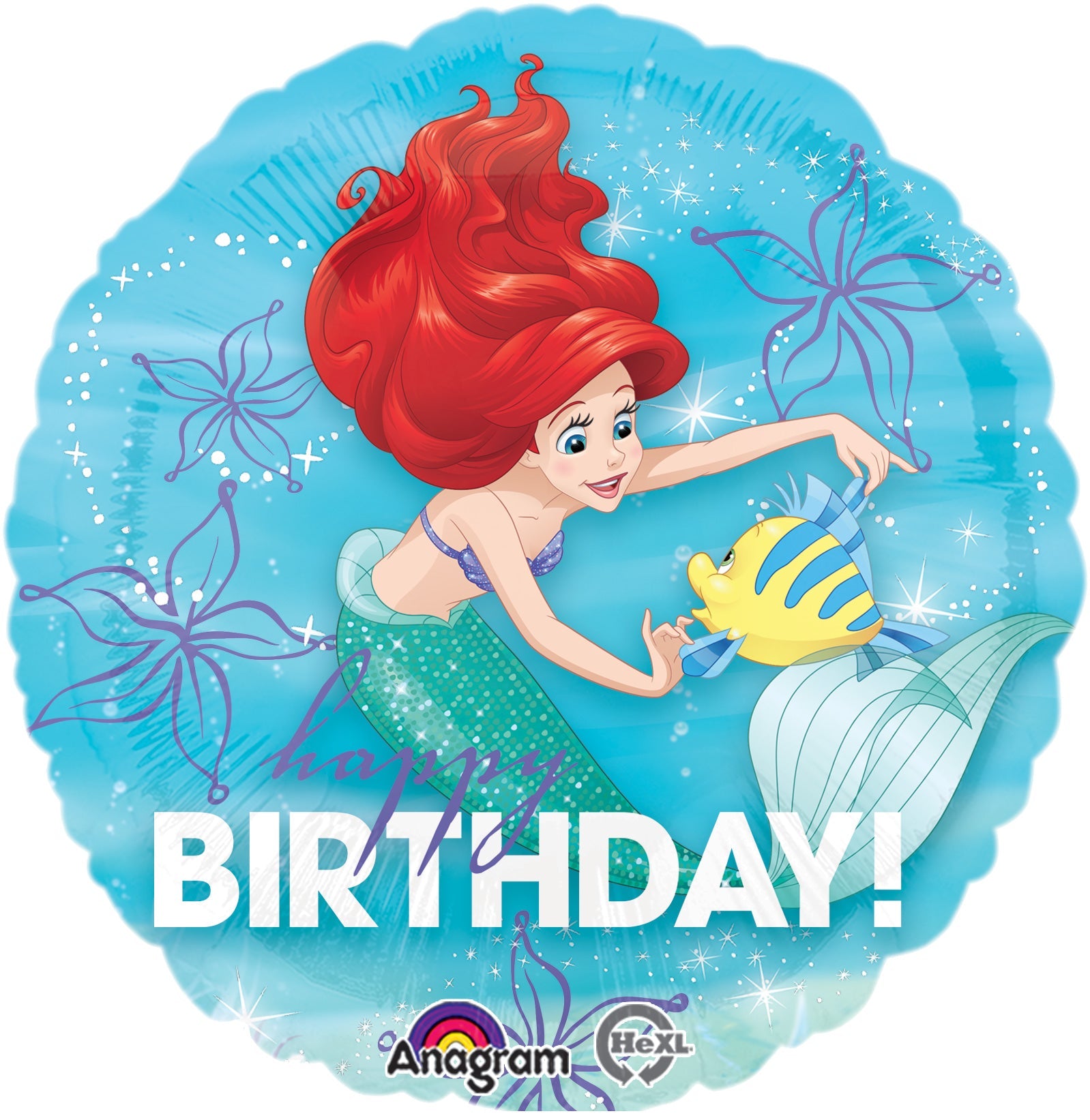 ARIEL Dream Big BIRTHDAY - Standard HX - Round Foil Balloon